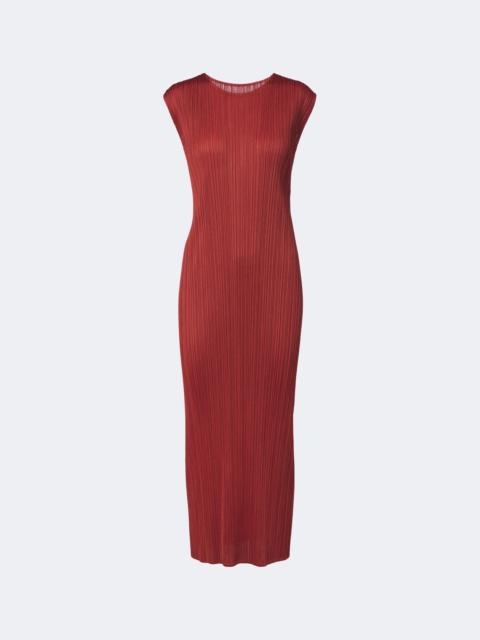 Pleats Please Issey Miyake Monthly Colors: September pleated midi dress