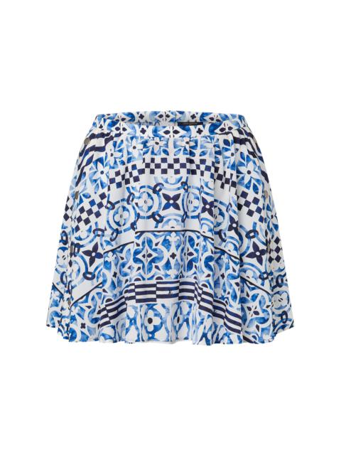 Louis Vuitton Monogram Tile Mini Skirt