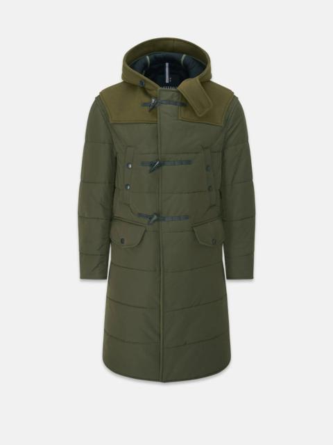 GLOVERALL Men's Thomas Puffa Duffle Coat Loden