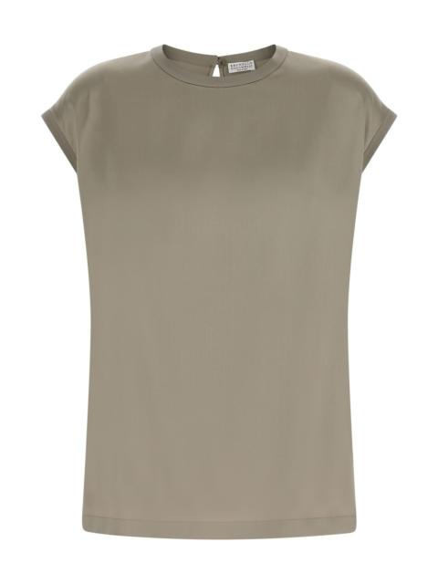 Brunello Cucinelli Satin Blouse