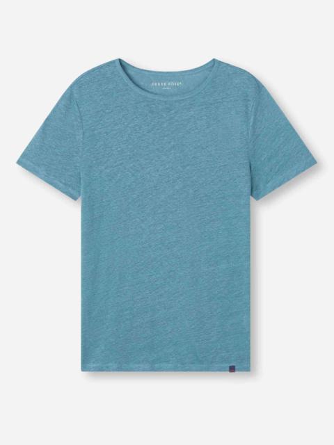 Derek Rose Men's T-Shirt Jordan Linen Steel Blue