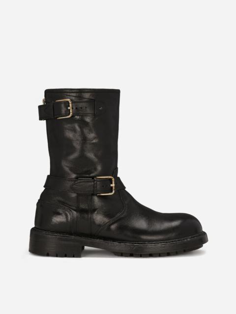 Dolce & Gabbana Leather biker boots