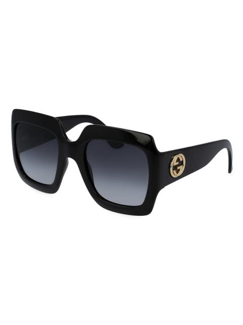 GUCCI Pop Web 54MM Rectangular Sunglasses