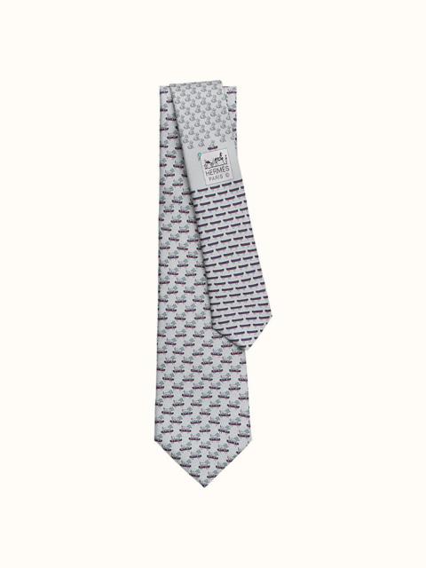 Hermès Tie 7 Roller Dog Twillbi tie