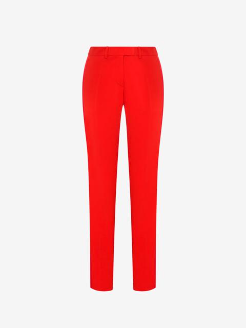 Moschino SATIN DETAILS CADY TROUSERS