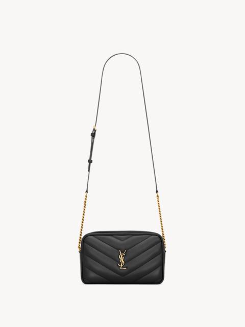 SAINT LAURENT LOULOU CAMERA BAG IN MATELASSÉ LAMBSKIN