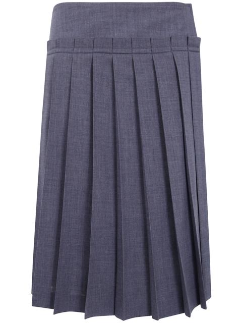 AMI Paris Midi Pleated Skirt