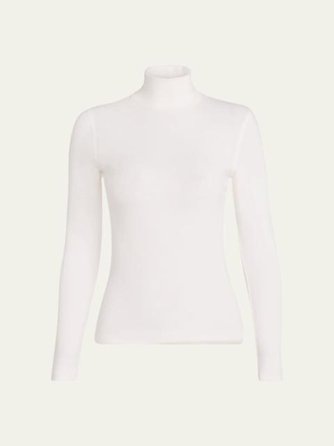 FRAME Ribbed Turtleneck Top