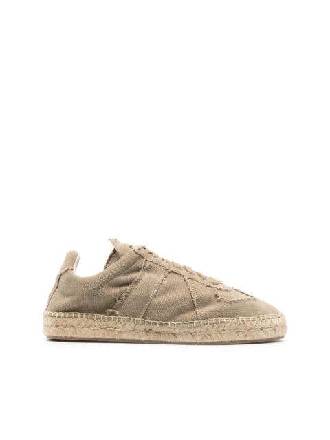 Maison Margiela raw-cut espadrille sole sneakers