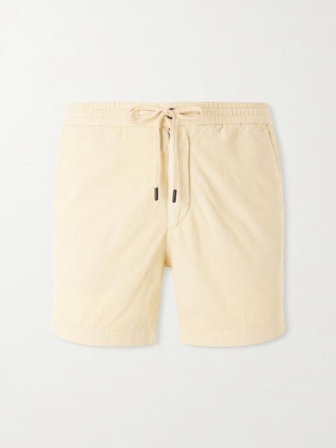 SLOWEAR Straight-Leg Cotton-Corduroy Drawstring Shorts