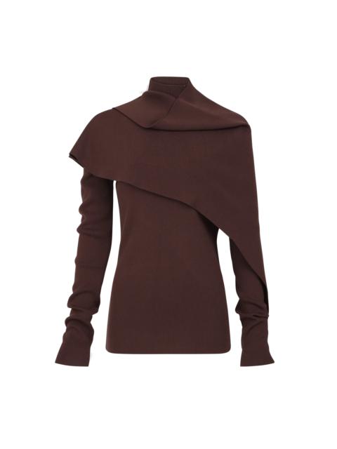 entire studios WRAP SWEATER BURGENDY