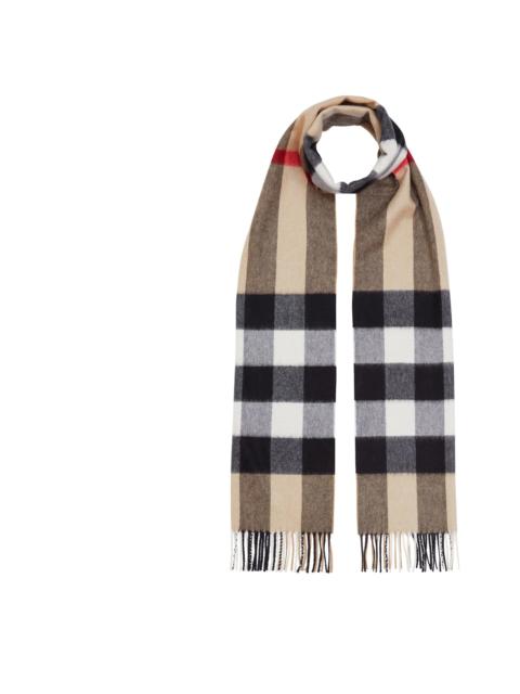 CHECK CASHMERE SCARF