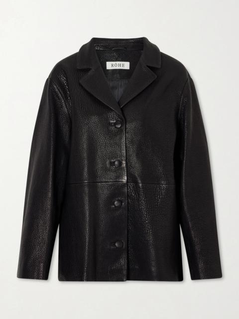 RÓHE Paneled Textured-leather Jacket