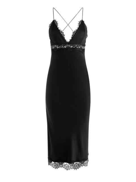 Alice + Olivia ZAIRA LACE SLIP MIDI DRESS
