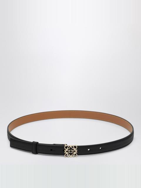 Loewe Anagram belt in black/gold leather