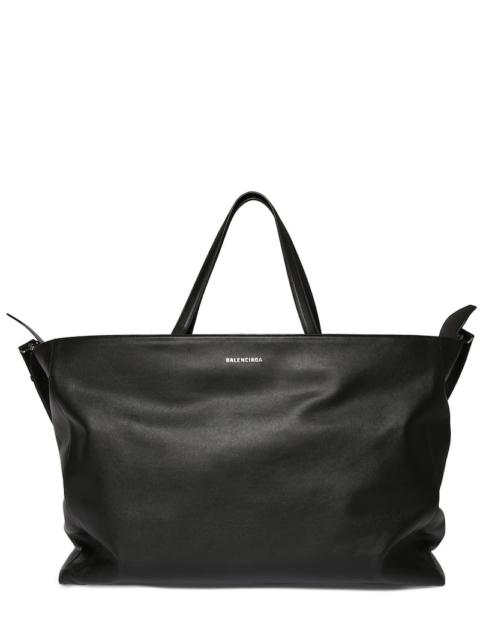 BALENCIAGA XL carryall leather tote bag