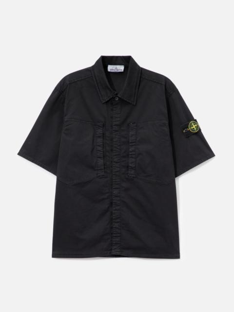 Stone Island SHORT SLEEVES COTTON TWILL SHIRT