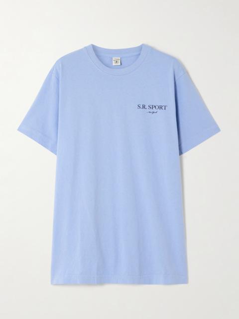Sporty & Rich Wimbledon Printed Cotton-jersey T-shirt