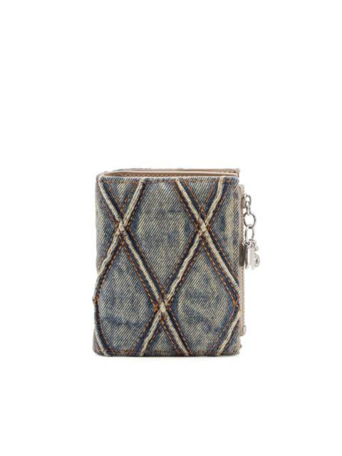 Diesel Charm D-BI Gold Zip II wallet