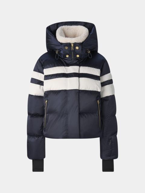 BOGNER Silla Down Ski Jacket in Navy/White