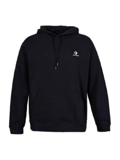 Converse Go-To Embroidered Star Chevron Standard-Fit Pullover Hoodie 'Black' 10023874-A01