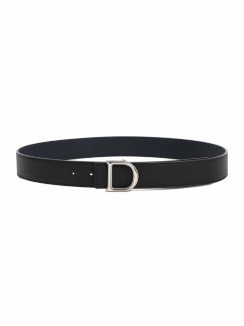 Dior Dior Reversible 'My CD' Grained Leather Belt Black/Navy