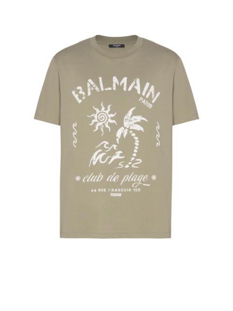 Balmain T-shirt with Balmain Plage print