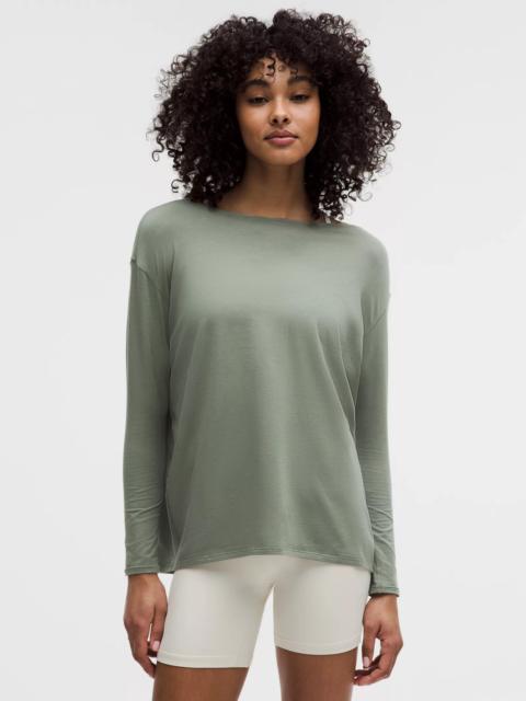lululemon Back In Action Organic Cotton Long-Sleeve Shirt