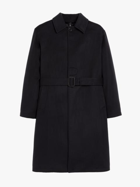 Mackintosh MILAN NAVY WOOL & CASHMERE SINGLE-BREASTED TRENCH COAT