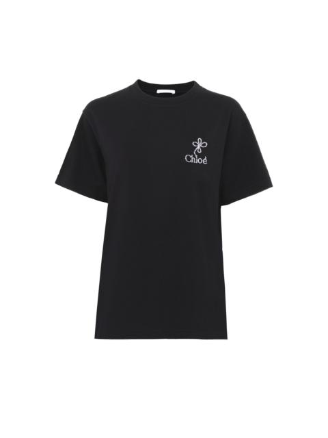 Chloé EMBROIDERED T-SHIRT