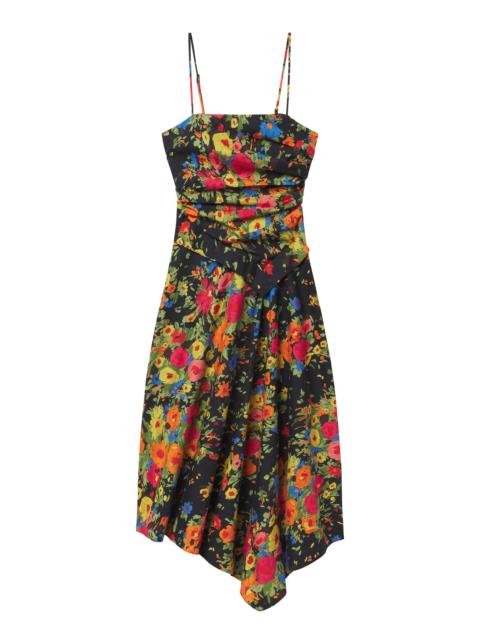 A.L.C. Peyton Floral Cotton Midi Dress