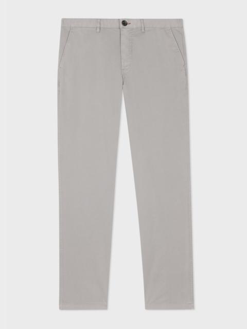 Paul Smith Tapered-Fit Pale Grey Stretch-Cotton Chinos