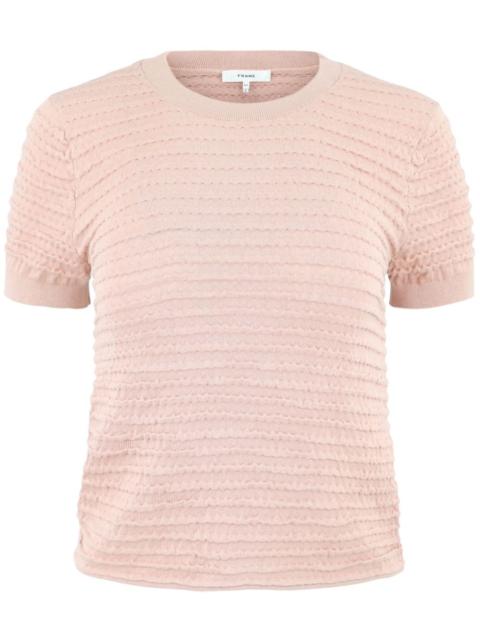 FRAME smocked-effect T-shirt