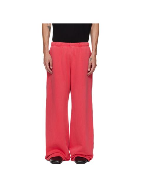 LES TIEN Pink Heavyweight Party Sweatpants