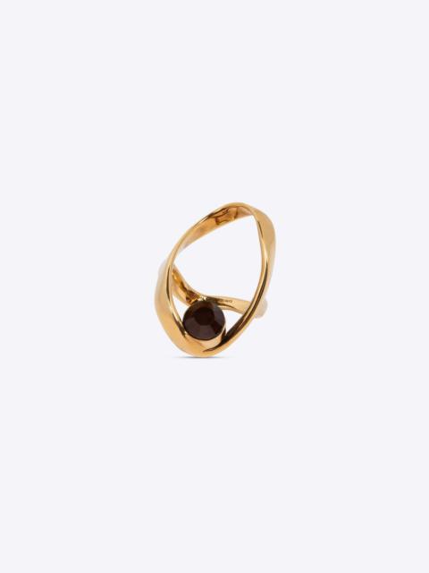 Dries Van Noten WAVED JEWEL RING