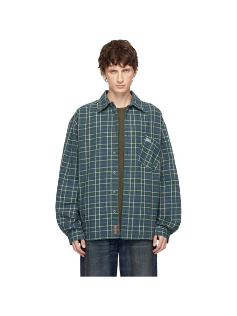 ERL Green Plaid Shirt