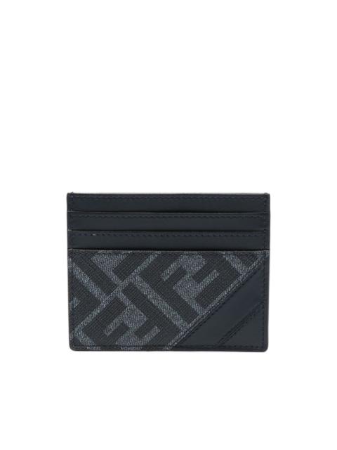 FENDI Diagonal leather card holder