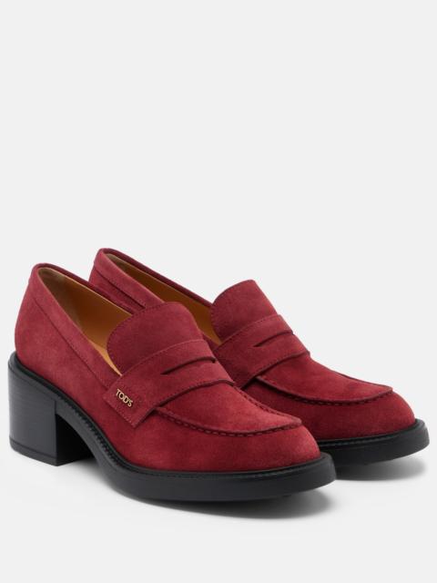 Tod's Suede loafer pumps