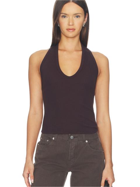 Enza Costa Cotton Rib U Halter