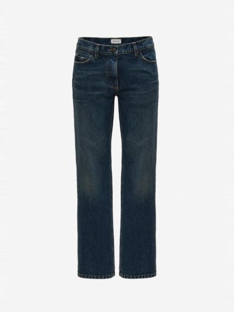 MAGDA BUTRYM Cropped straight-leg jeans in blue