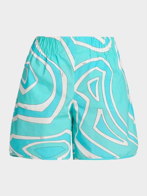 PUCCI Iride Cotton Pull-On Shorts