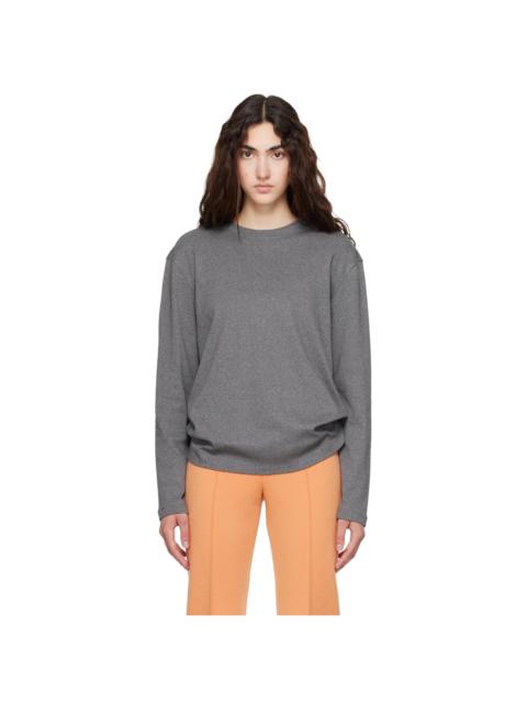 FLORE FLORE SSENSE Exclusive Gray Maggie Longsleeve T-shirt