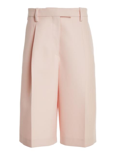 Jil Sander Tailored Wool Shorts pink