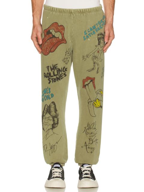 MadeWorn Rolling Stones Sketch P.e. Sweatpants