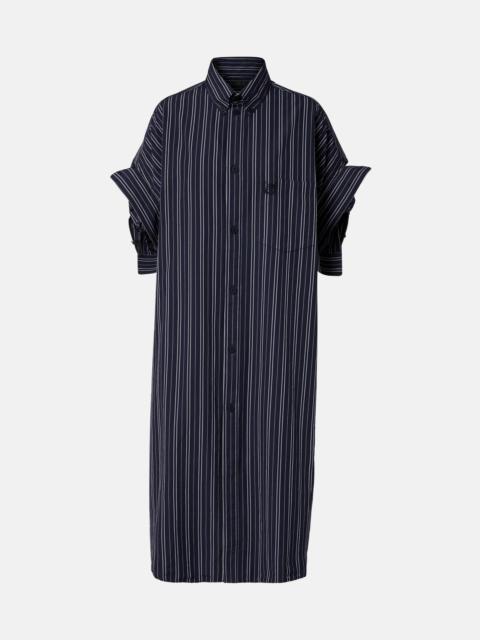 BALENCIAGA Striped cotton shirt dress