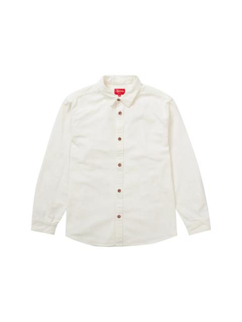 Supreme Supreme Logo Taping Work Shirt White