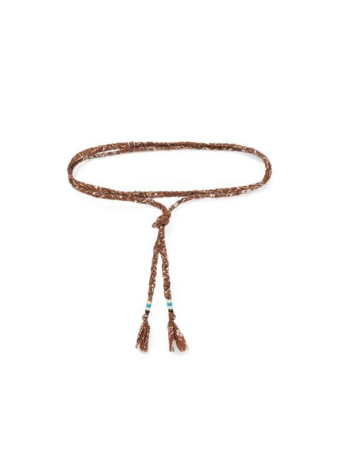 Alanui braided bandana-print belt