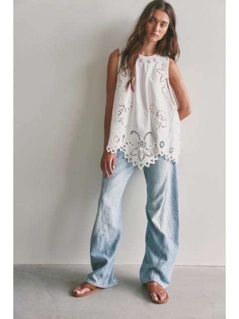 FREE PEOPLE Reina Cutwork Tunic