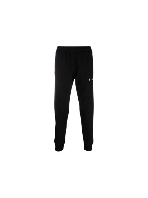 Off-White OFF-WHITE Ow Logo Short Cuffed Sweatpants Black