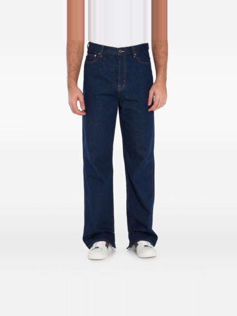 GUCCI high-wait wide-leg jeans